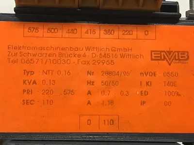 USED EMB WITTLICH NTT0,16