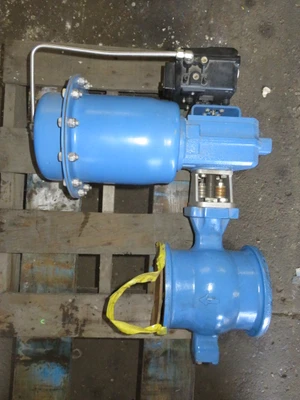 Neles Jamesbury 6" V-Ball Control Valve Air Operated