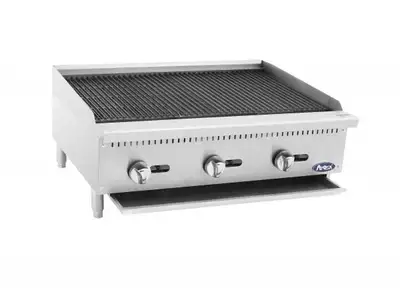 New | in-Stock Atosa New Atosa ATCB-36 HD 36" Countertop Gas Char-rock Broiler with Total 105,000 BTU Broilers Illinois US | Falcon Restaurant Supply #1375275