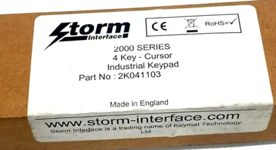 NEW STORM 2K041103 INDUSTRIAL KEYPAD 2000 SERIES 4 KEY – CURSOR