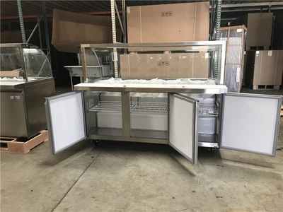 171-0230 72" Self Contained Cold Salad Bar Buffet Table