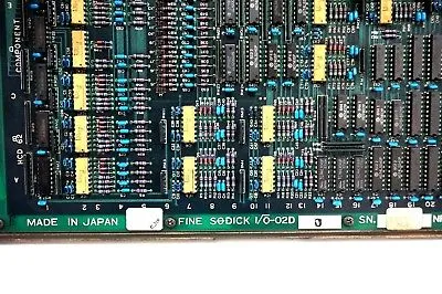 USED FINE SODICK I/O-O2D PC BOARD IOO2D