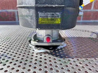 USED ITT PURE-FLO A216  DIAPHRAGM STAINLESS STEEL VALVE 1.5" W/ ASCO VALVE POSITIONER