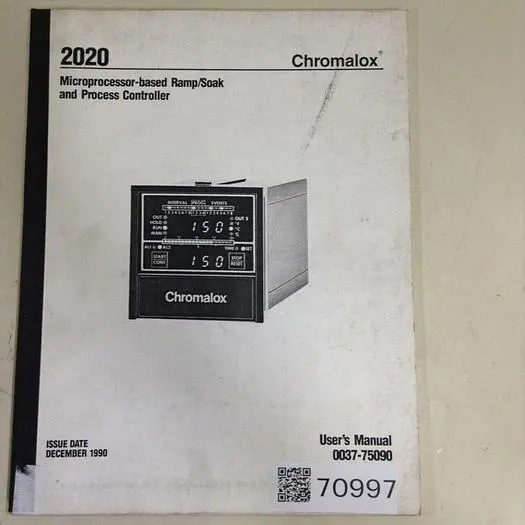 Used CHROMALOX 0037-75090 Manuals Michigan US | Ideal Machinery #567271