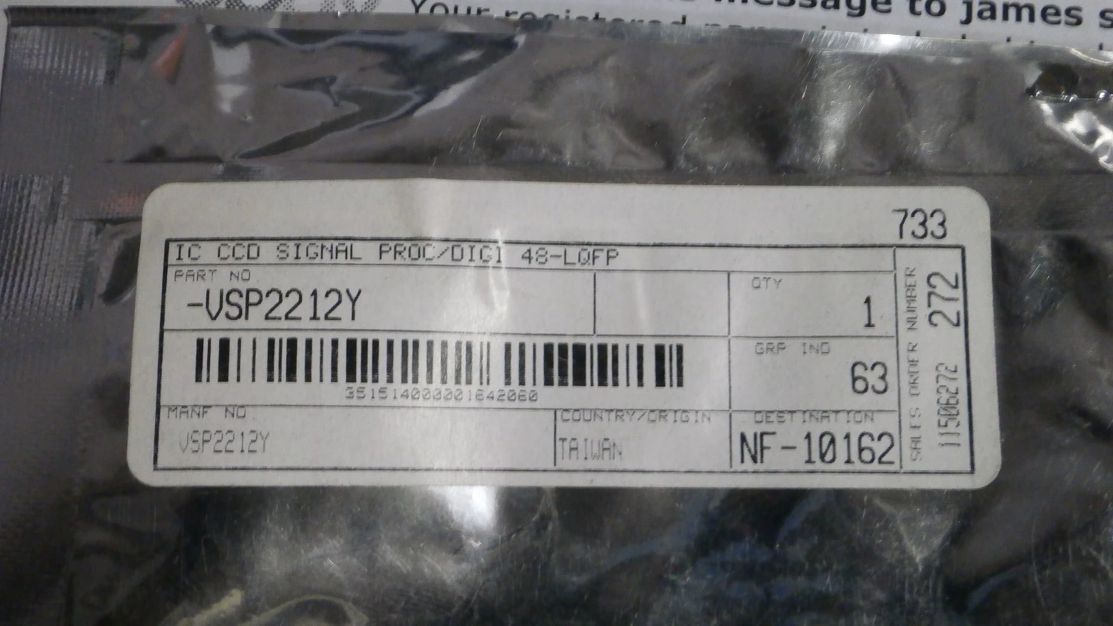 NEW T.I. CCD SIGNAL PROCESSOR FOR DIGITAL CAMERA
