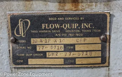 USED SULZER BINGHAM 10X12X14 CAP