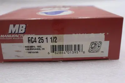 New MB Manufacturing  FC4-25-1-1/2 Mounted Nyla-k Flange Bearing STOCK 2138A