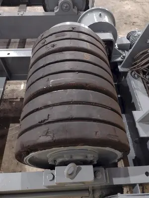 120 TON (240,000 LBS) RANSOME PANDJIRIS POWERED TANK TURNING ROLLS, POWER & IDLER: STOCK #23143