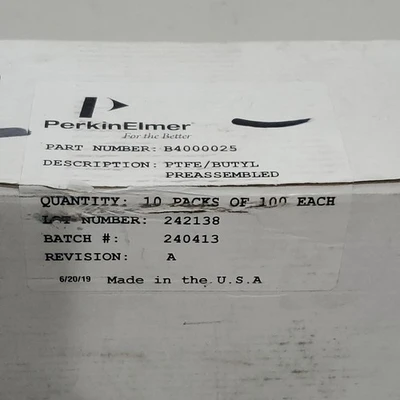 NEW Perkin Elmer B4000025