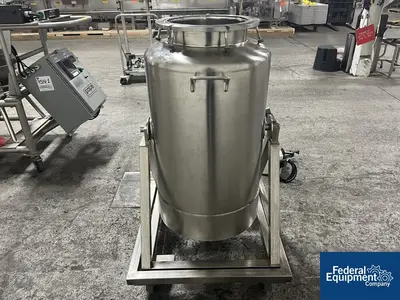 USED Pope Scientific 50 Liter Pope Bioreactor, 316L S/S, 100/100#