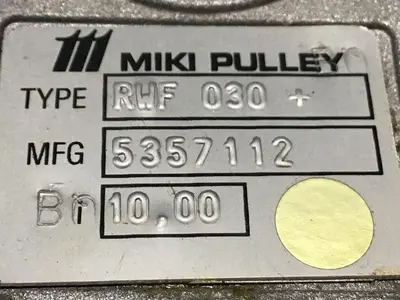 USED MIKI PULLEY RWF-030
