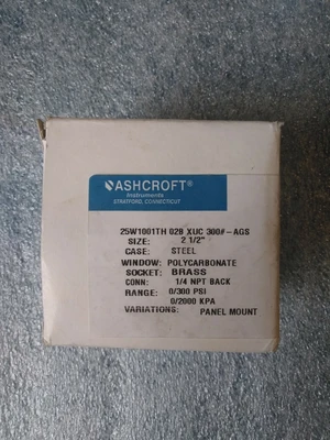 USED ASHCROFT 25W1001TH-02B-XUC-100 Pressure Gauge 2-1/