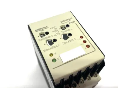 USED ABB ENTRELEC, SCHIELE PVN MECOTRON® PHASE MONITORING RELAY 3-PHASE SEQ.