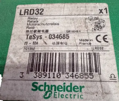 NEW SCHNEIDER ELECTRIC LRD32 THERMAL OVERLOAD RELAY