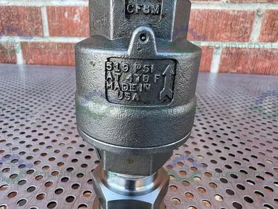USED DFT VALVES 1 SCV CHECK VALVE 510 PSI W/ 1" SANITARY FITTING