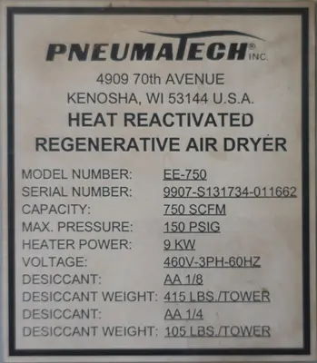USED PNEUMATECH EE750