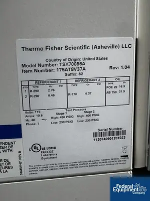 Thermo Fisher Scientific Thermo Fisher Scientific ULT Freezer, Model TSX70086A