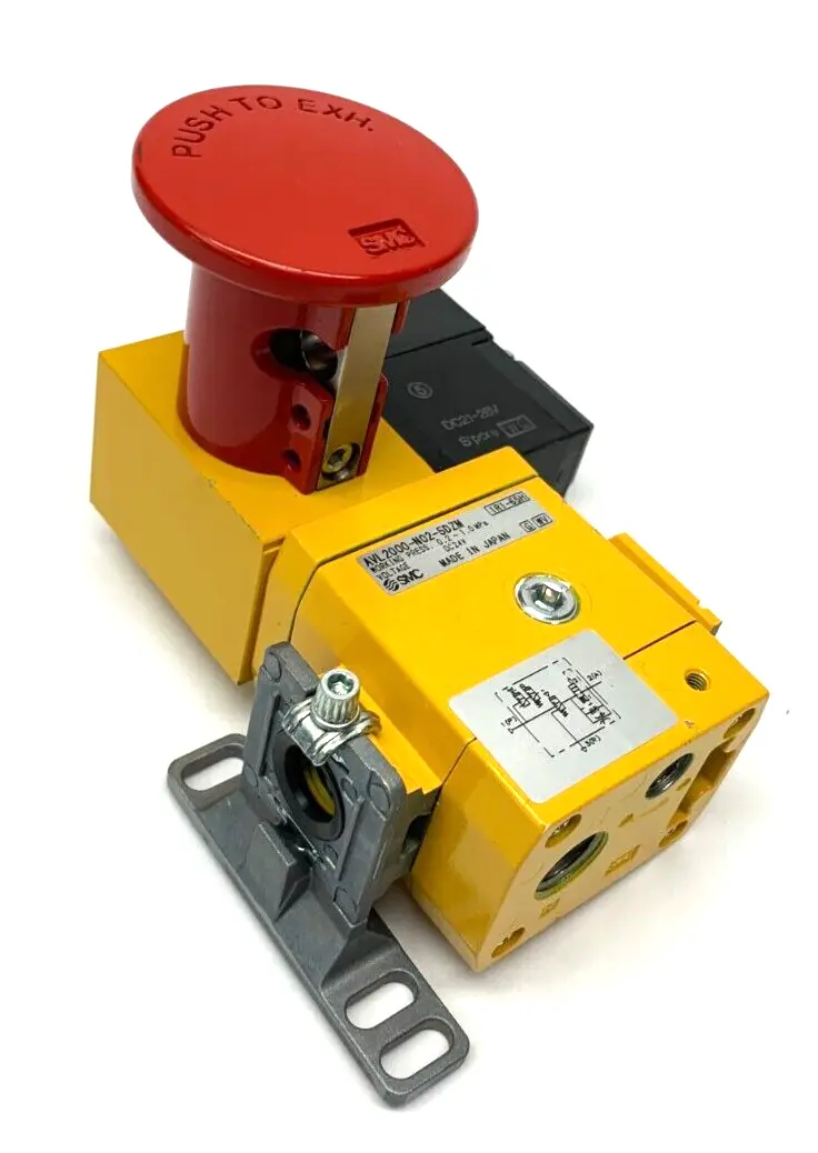 AVL2000-N02-5DZM | SMC  Soft Start Up Valve w/ Lock-out Function and Mount Bracket - Used