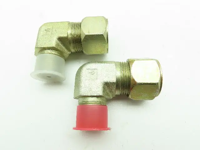 Parker 16-12 CBU-S Ferulok Steel 90 Deg Male Elbow 1" Tube x 3/4" NPT  LOT OF 2
