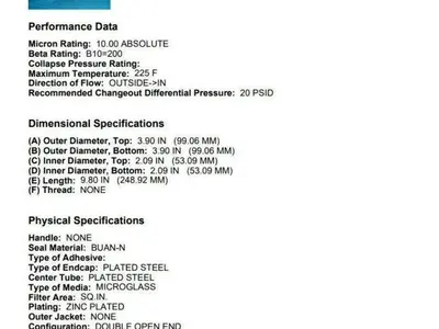 New | in-Stock FILTERMART _UNKNOWN_ Parts (Hydraulics and Pneumatics) | Arrow Industrial #636411