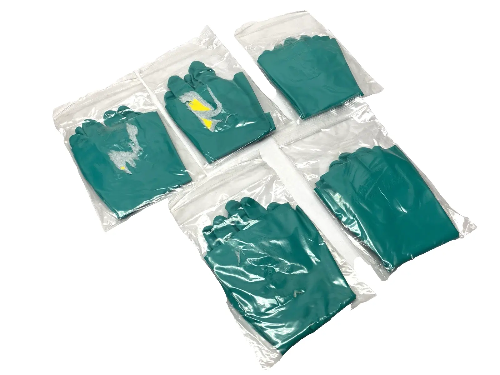 N/A | Industrial Chemical Work Gloves Medium LOT OF 5 - New