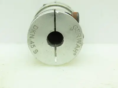 Gerwah DKN 45 S Miniature Metal Bellow Coupling w/Clamping Hub 1/2"x3/8"Bore Dia