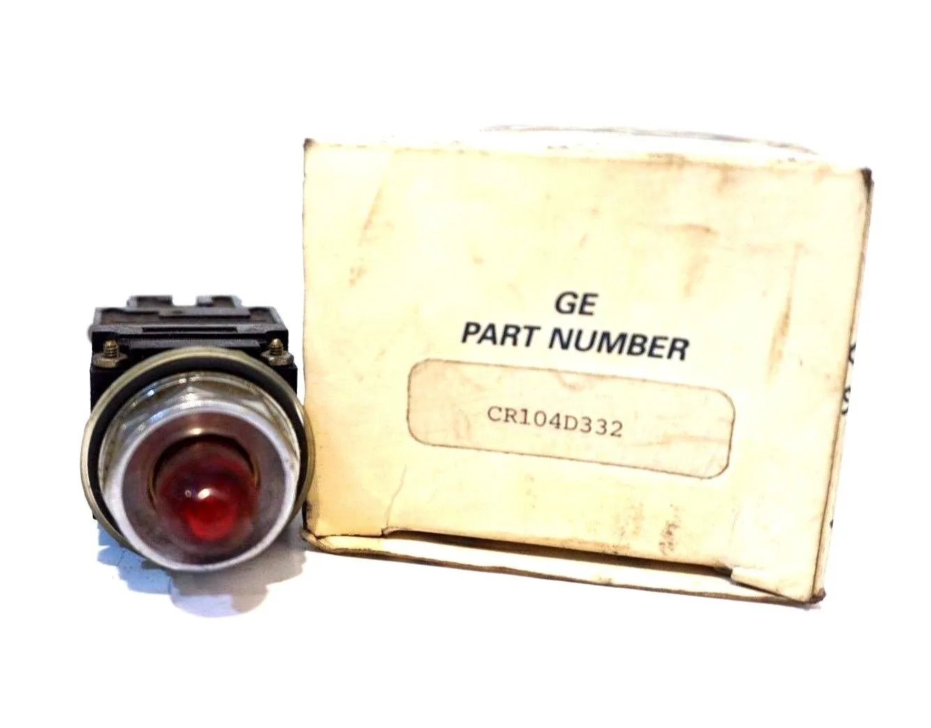NEW GENERAL ELECTRIC CR104D332 PILOT LIGHT