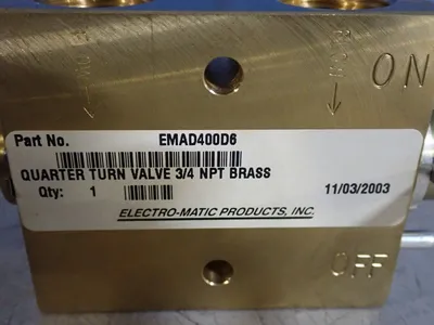 New | in-Stock 2003 ELECTROMATIC EMAD400D6 Pumps Ohio US | HGR 24 #776395