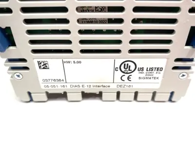 New | in-Stock SIGMATEK INPUT/OUTPUT MODULE DIAS E-12 INTERFACE DEZ 161 Input / Output Modules Michigan US | Maverick Industrial Sales #1090606