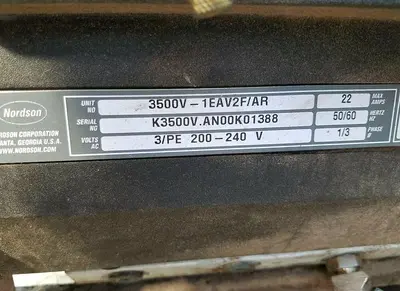 USED NORDSON 3500V-1EAV2F-AR