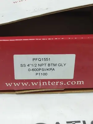 New | in-Stock WINTERS PFQ1551 Universal Pressure Meters Ohio US | Surplus Asset Holdings #1237492