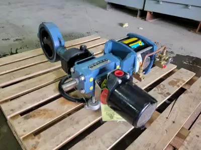 PowerRac Cylinder Actuator Size 6 w/ Four SPDT Mech. Switch and Butterfly Valve