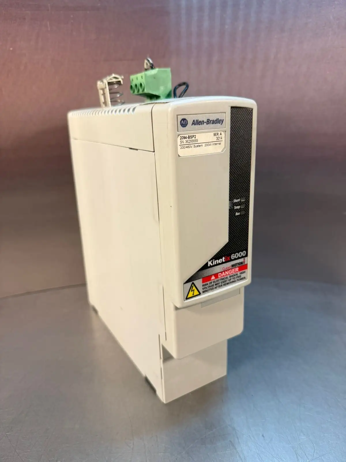 Allen Bradley 2094-BSP2 /A Bulletin 2094 Shunt Mod (12.3.7)