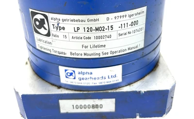 USED ALPHA LP 120-M02-15-111-000
