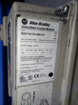 USED ALLEN BRADLEY 280DF12Z10CGRW3P1