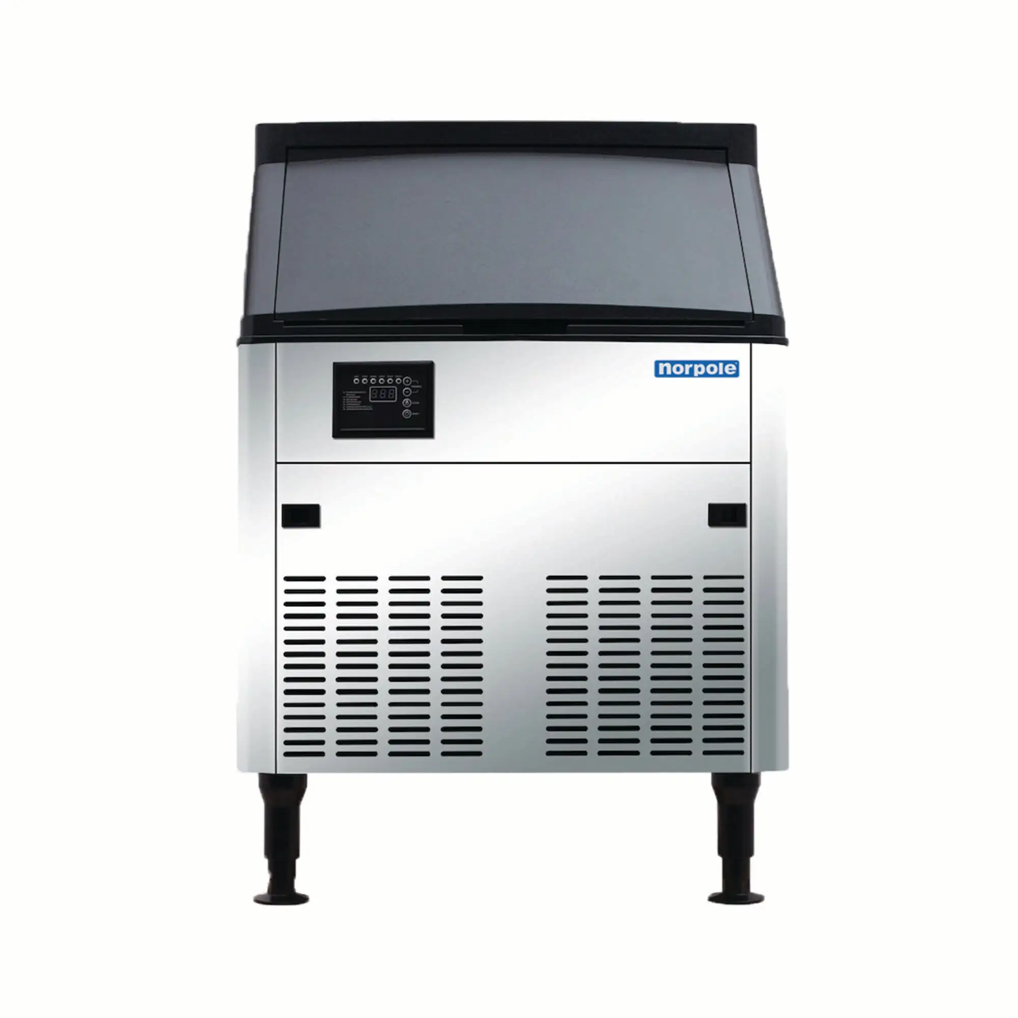 New | in-Stock FalconRestaurantSupply New Norpole 280lb. Stainless Cube-Style Ice Maker with Bin NPCIM280 Ice Machines Illinois US | Falcon Restaurant Supply #1376804