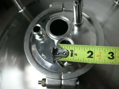 USED PRECISION 200 LITER 316 STAINLESS STEEL  PRESSURE VESSEL 100 PSI @ 302F