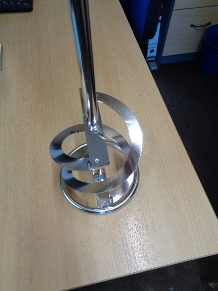 140mm Dia S/S Twin Blade Spiral