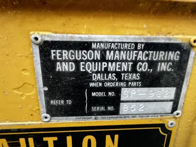 Used 1983 FERGUSON SP912 Road Rollers North Carolina US | Proxy Equipment #1426125