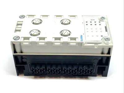 Used Festo Manifold Block 195704 w/ CPX-GE-EV Block, 8 DI PLC Input & Output Michigan US | Maverick Industrial Sales #1397913