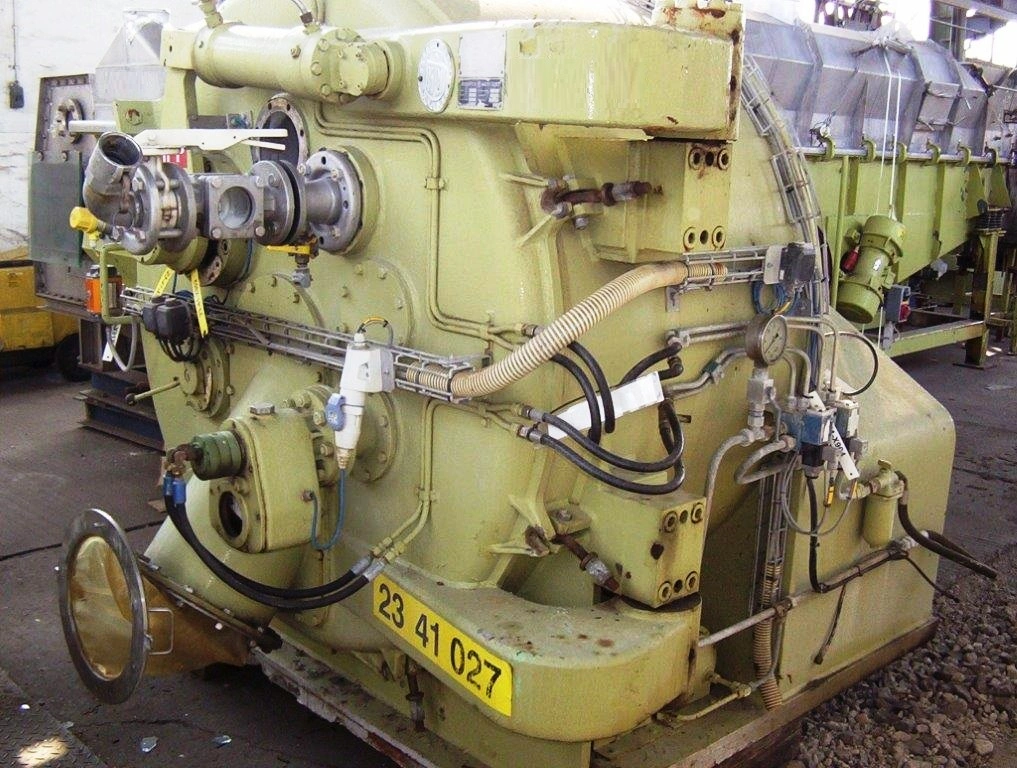 Krauss-Maffei HZ 125 peeler centrifuge, 316SS.