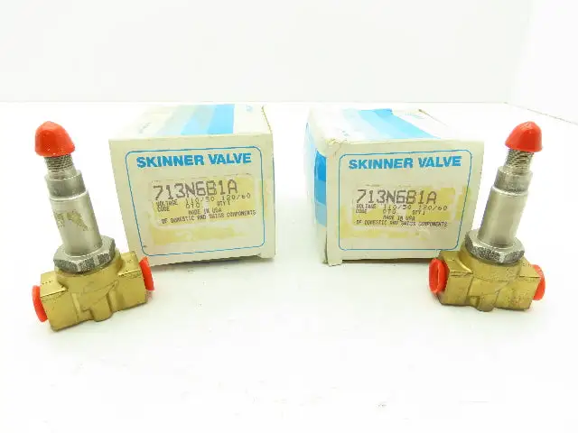 Honeywell Skinner 713N6 Solenoid Valve 3-Way (NC) 1/4" NPT -No Coil  LOT OF 2