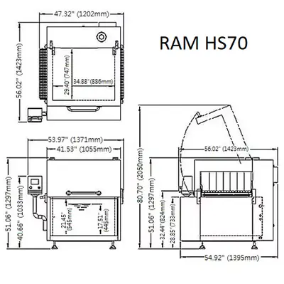 RAM Model HS70 Shrink Dip Tank Tunnel