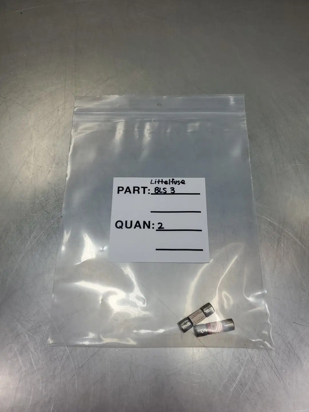 USED Littelfuse BLS-3 Fuse, 3A, 600VAC, Lot of 2