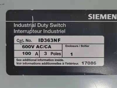 USED SIEMENS ID363NF