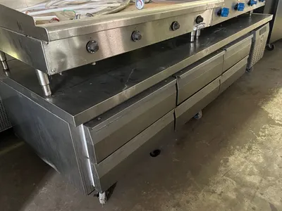 75-0305 Continental 102'' Self-Contained Refrigerated Chef Base Cooler