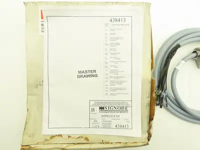 Signode Interlock Kit Plug Cord Assembly 10-Pin 4108 Rev 3B1 438422 438413-14
