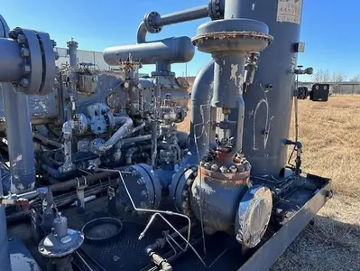 CAT G3608 / Ariel Model JGC-4 Two Stage Compressor - Cylinder Sizes 14.125" x 14.125" x 8.375" x 8.375" Less Engine