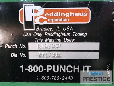 Used 2007 PEDDINGHAUS FPB-1800 Structural Steel Burning Systems New York US | Prestige Equipment #1511090