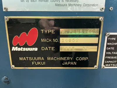 Used 2005 MATSUURA H PLUS405 Horizontal Machining Centers Ohio US | HGR 24 #1183946
